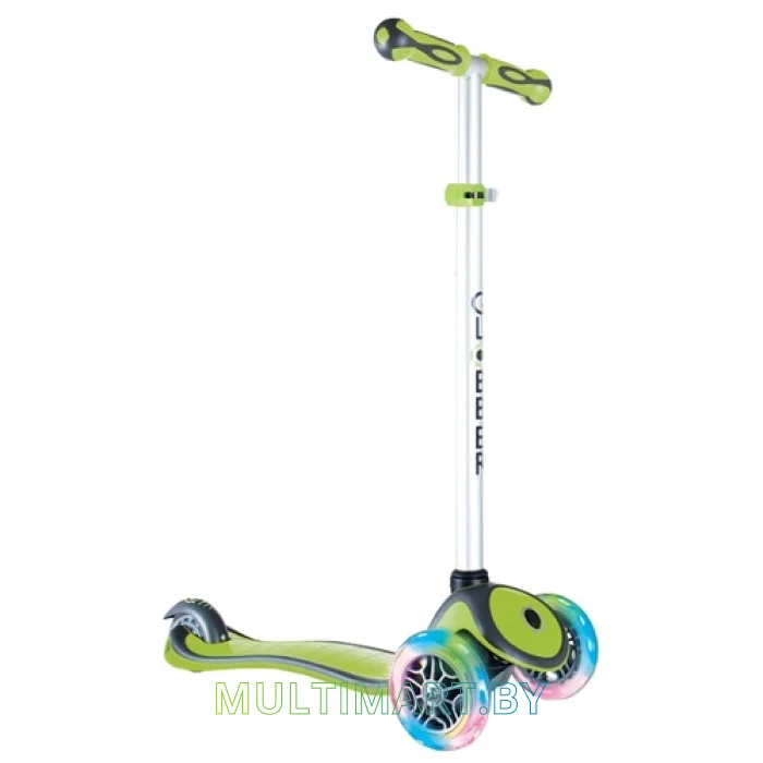 Самокат Globber Primo Plus Lights (салатовый)